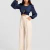 Belle & Bloom No Way Home Cropped Top - Navy Final Sale Fashion