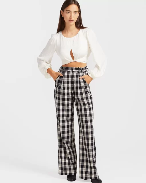 Belle & Bloom No Way Home Cropped Top - Off-White Cheap