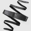 Belle & Bloom Odyssey Soft Wrap Leather Belt - Black Sale