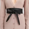 Belle & Bloom Odyssey Soft Wrap Leather Belt - Black Sale