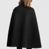 Belle & Bloom On My Mind Wool Blend Cape - Black Best