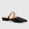 Belle & Bloom On The Go Leather Flat - Black Flash Sale