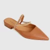 Belle & Bloom On The Go Leather Flat - Camel Clearance