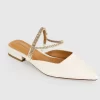 Belle & Bloom On The Go Leather Flat - Cream Store