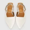 Belle & Bloom On The Go Leather Flat - Cream Store