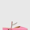 Belle & Bloom On The Go Leather Flat - Hot Pink Shop