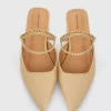 Belle & Bloom On The Go Leather Flat - Sand Store