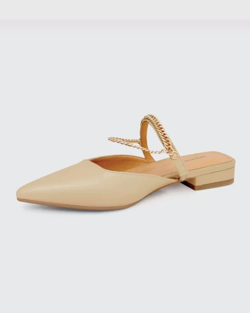 Belle & Bloom On The Go Leather Flat - Sand Store