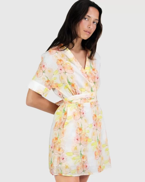 Belle & Bloom Open Arms Cut Out Dress - Floral Bouquet Fashion