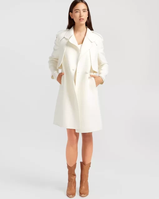 Belle & Bloom Palm City Wool Blend Coat - Cream Store