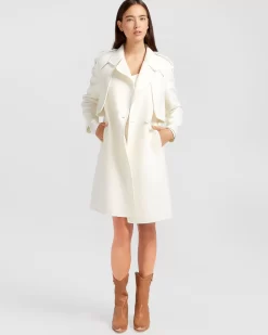 Belle & Bloom Palm City Wool Blend Coat - Cream Shop