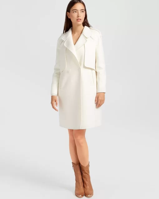 Belle & Bloom Palm City Wool Blend Coat - Cream Store