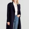 Belle & Bloom Palm City Wool Blend Coat - Navy Best Sale