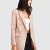 Belle & Bloom Princess Polina Textured Weave Blazer - Blush Sale