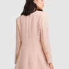 Belle & Bloom Princess Polina Textured Weave Blazer - Blush Sale