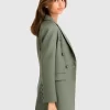 Belle & Bloom Princess Polina Textured Weave Blazer - Military Fashion