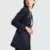 Belle & Bloom Princess Polina Textured Weave Blazer - Navy Clearance