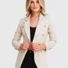 Belle & Bloom Princess Polina Tweed Blazer - Beige Marle Discount