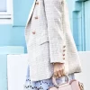 Belle & Bloom Princess Polina Tweed Blazer - Beige Marle Discount