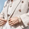 Belle & Bloom Princess Polina Tweed Blazer - Beige Marle Discount