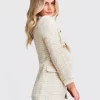 Belle & Bloom Princess Polina Tweed Blazer - Beige Marle Discount