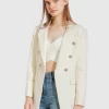 Belle & Bloom Princess Polina Tweed Blazer - Cream Discount