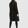 Belle & Bloom Publisher Double-Breasted Wool Blend Coat - Black Plaid Online