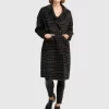 Belle & Bloom Publisher Double-Breasted Wool Blend Coat - Black Plaid Fashion