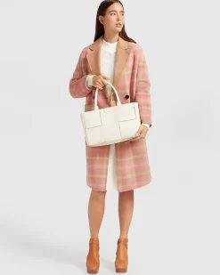 Belle & Bloom Publisher Double-Breasted Wool Blend Coat - Iced Vovo Check Store