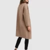 Belle & Bloom Publisher Double-Breasted Wool Blend Coat - Oat Clearance