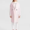 Belle & Bloom Publisher Double-Breasted Wool Blend Coat - Pale Pink Fashion