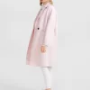 Belle & Bloom Publisher Double-Breasted Wool Blend Coat - Pale Pink Fashion