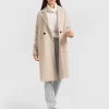 Belle & Bloom Publisher Double-Breasted Wool Blend Coat - Sand Best