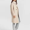 Belle & Bloom Publisher Double-Breasted Wool Blend Coat - Sand Best