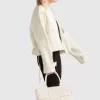 Belle & Bloom Reload Draped Leather Look Jacket - Cream Best Sale