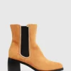 Belle & Bloom Remember Tonight Suede Chelsea Boot - Camel Final Sale Best