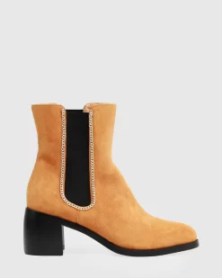 Belle & Bloom Remember Tonight Suede Chelsea Boot - Camel Final Sale Best