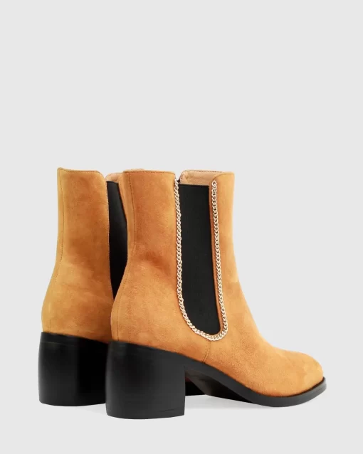 Belle & Bloom Remember Tonight Suede Chelsea Boot - Camel Final Sale Best