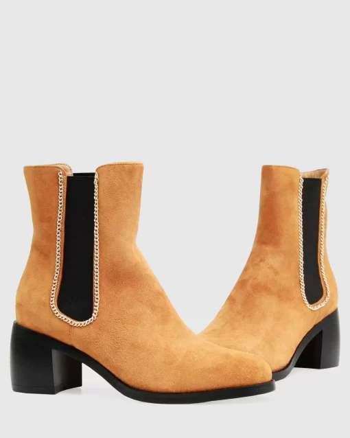 Belle & Bloom Remember Tonight Suede Chelsea Boot - Camel Final Sale Best