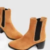 Belle & Bloom Remember Tonight Suede Chelsea Boot - Camel Final Sale Best