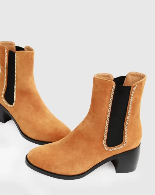 Belle & Bloom Remember Tonight Suede Chelsea Boot - Camel Final Sale Best