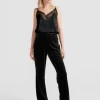 Belle & Bloom Reverie Velvet Pant - Black New