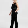 Belle & Bloom Reverie Velvet Pant - Black New