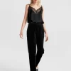 Belle & Bloom Reverie Velvet Pant - Black New