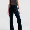 Belle & Bloom Reverie Velvet Pant - Dark Teal Discount