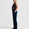 Belle & Bloom Reverie Velvet Pant - Dark Teal Discount