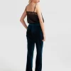 Belle & Bloom Reverie Velvet Pant - Dark Teal Discount