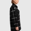 Belle & Bloom River'S Edge Plaid Shacket - Black Plaid New