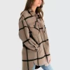 Belle & Bloom River'S Edge Plaid Shacket - Oat Plaid Best