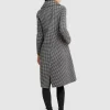 Belle & Bloom Save My Love Wool Coat - Black & White Check Clearance